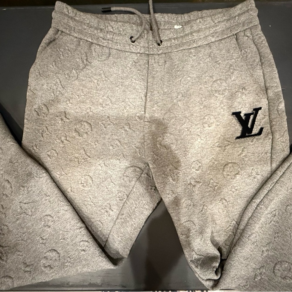 Louis Vuitton Gray Monogram Joggers